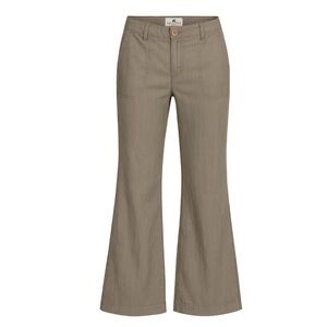 Banana Republic Linen Wide Leg‎ Pants Khaki Brown Size 4